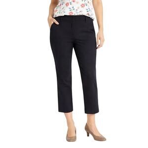Worthington Petite Women's 4 Black Cropped Pants Ankle Capris Workwear